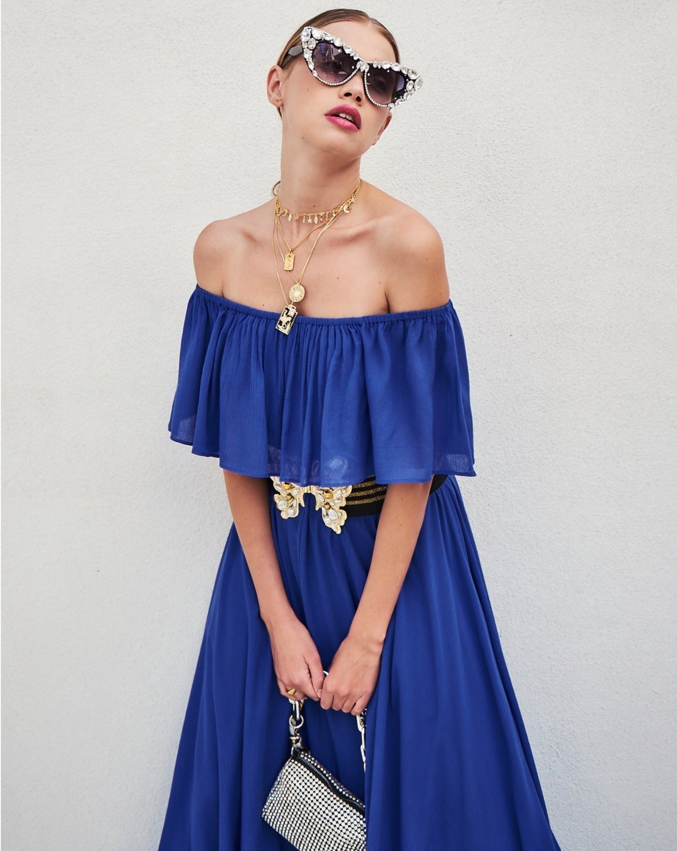 Morning Glory Maxi Dress - Royal by Meghan Fabulous-3