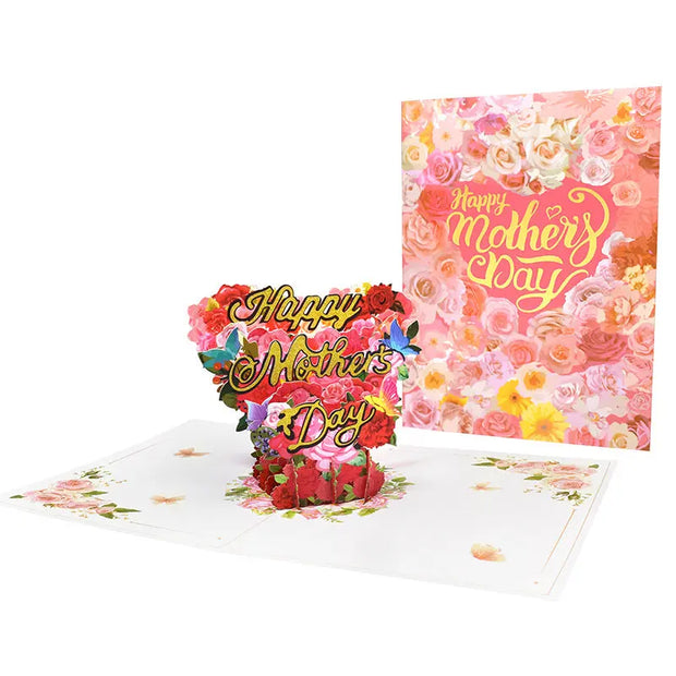 Mother's Day Greeting Card Creative 3D 3D Holiday Blessing Card - Memoriex 