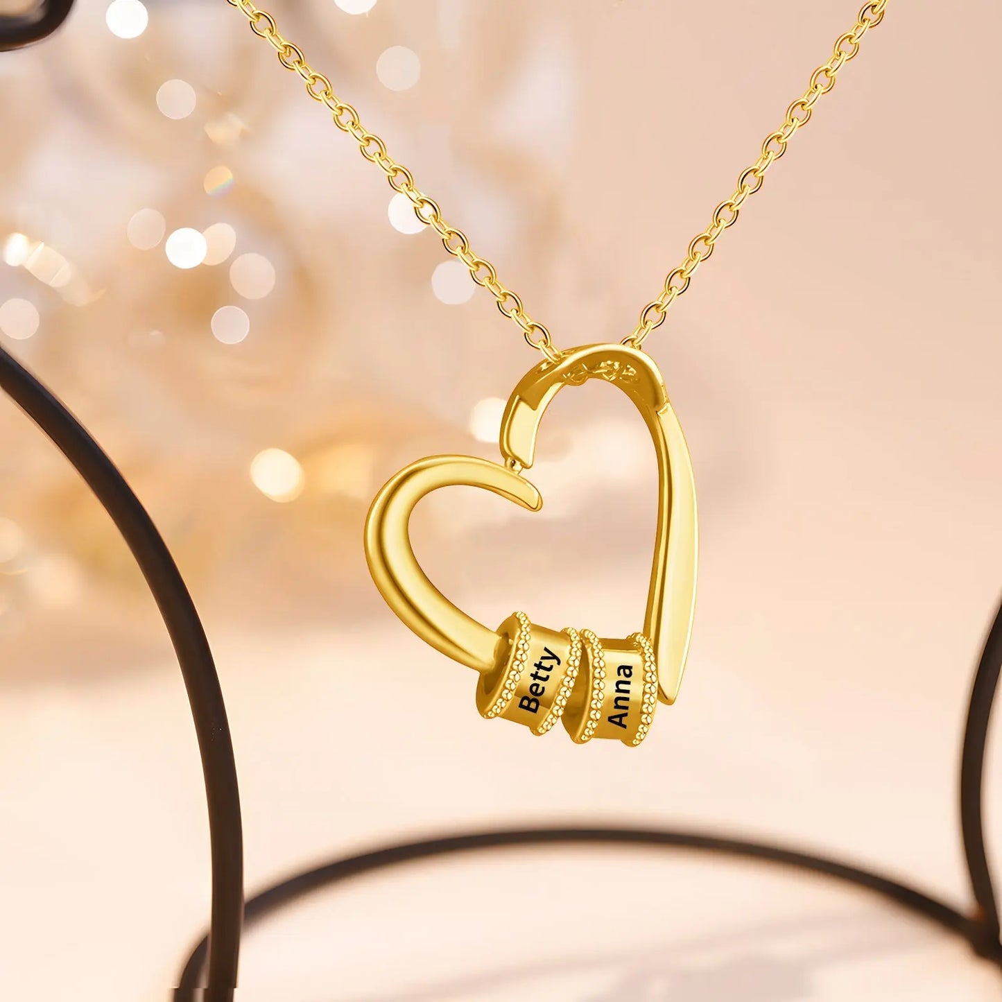 Mother's Day Heart Shape Necklace-2