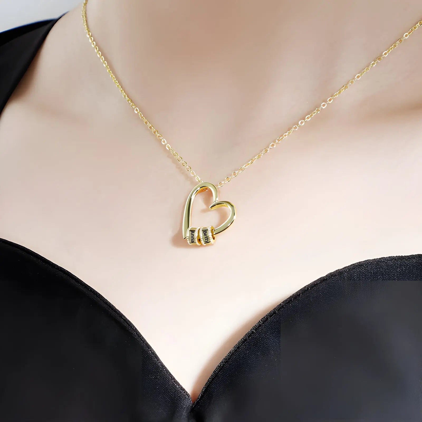 Mother's Day Heart Shape Necklace-3