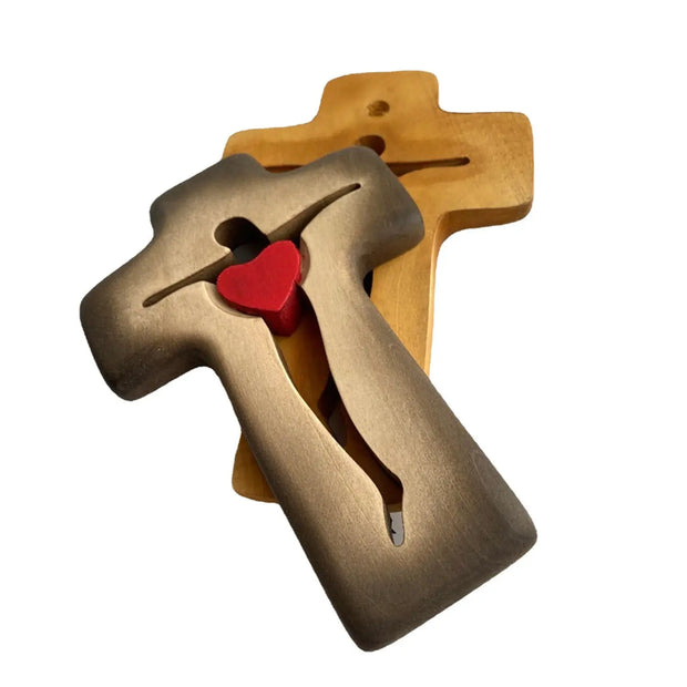 Mother's Day Wooden Carved Cross Wooden Carved Cross Decorative Wooden Crafts - Memoriex 