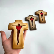 Mother's Day Wooden Carved Cross Wooden Carved Cross Decorative Wooden Crafts - Memoriex 