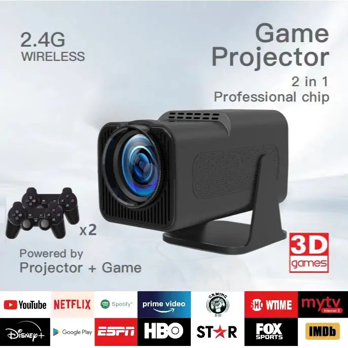 Mp3 Games 32Gb F600 Projector Draagbare Draadloze 4K Full Hd Video Lcd 1080P Home Android 180 Graden Pk Hy320 Outdoor Projector - Memoriex 