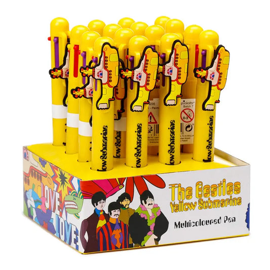 Multi Colour Pen (6 Colours) - The Beatles Yellow Submarine PEN235 - Memoriex 