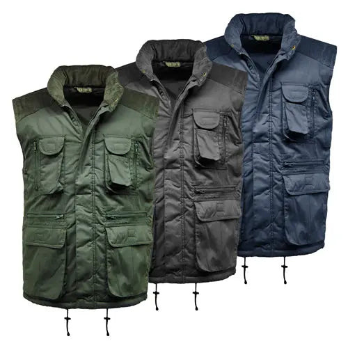 Multi Pocket Padded Gilet-0