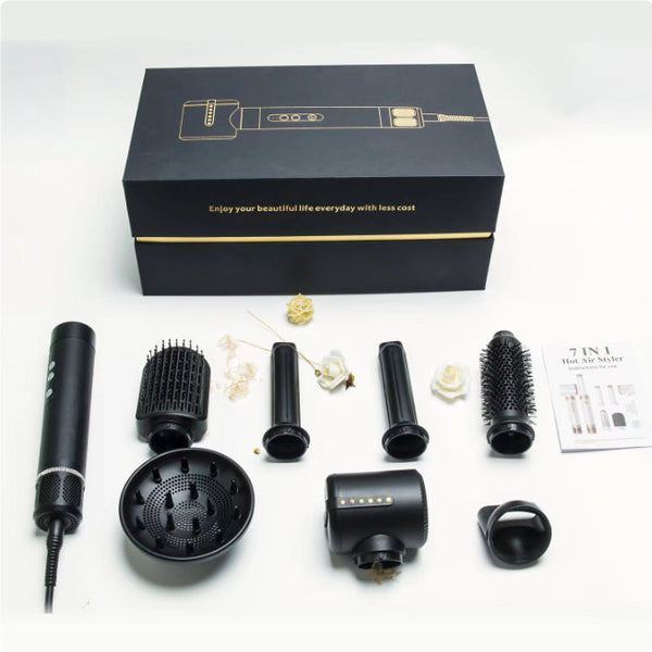 Multifunctional 7-in-1 High-speed Hair Dryer Straight Comb - Memoriex 