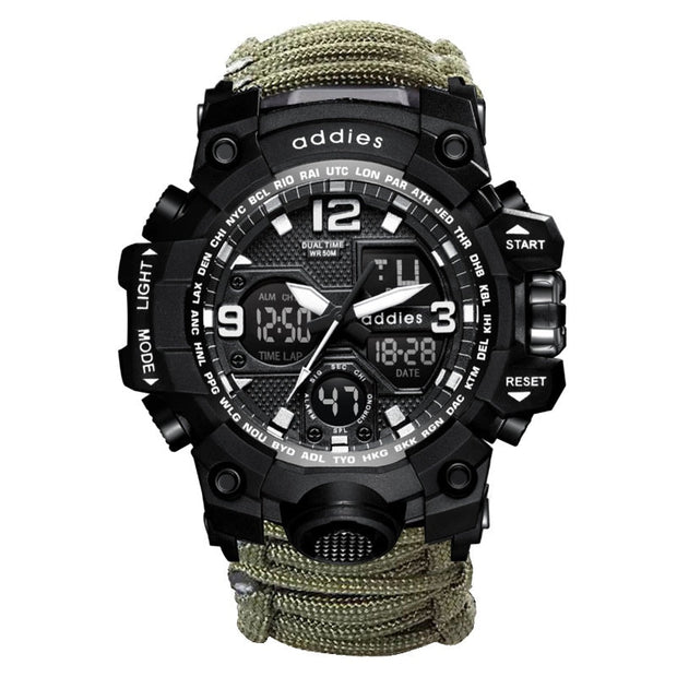 Multifunctional Sports Watch Outdoor Mountaineering Tactical Men's Waterproof - Memoriex 