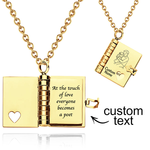 My Little Star Book Locket - A Heartfelt Message for Daughter - Memoriex