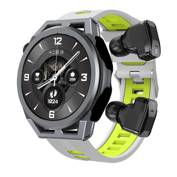 N18 smart watch TWS two in one Bluetooth local playback NFC heart rate and blood pressure health monitoring - Memoriex 