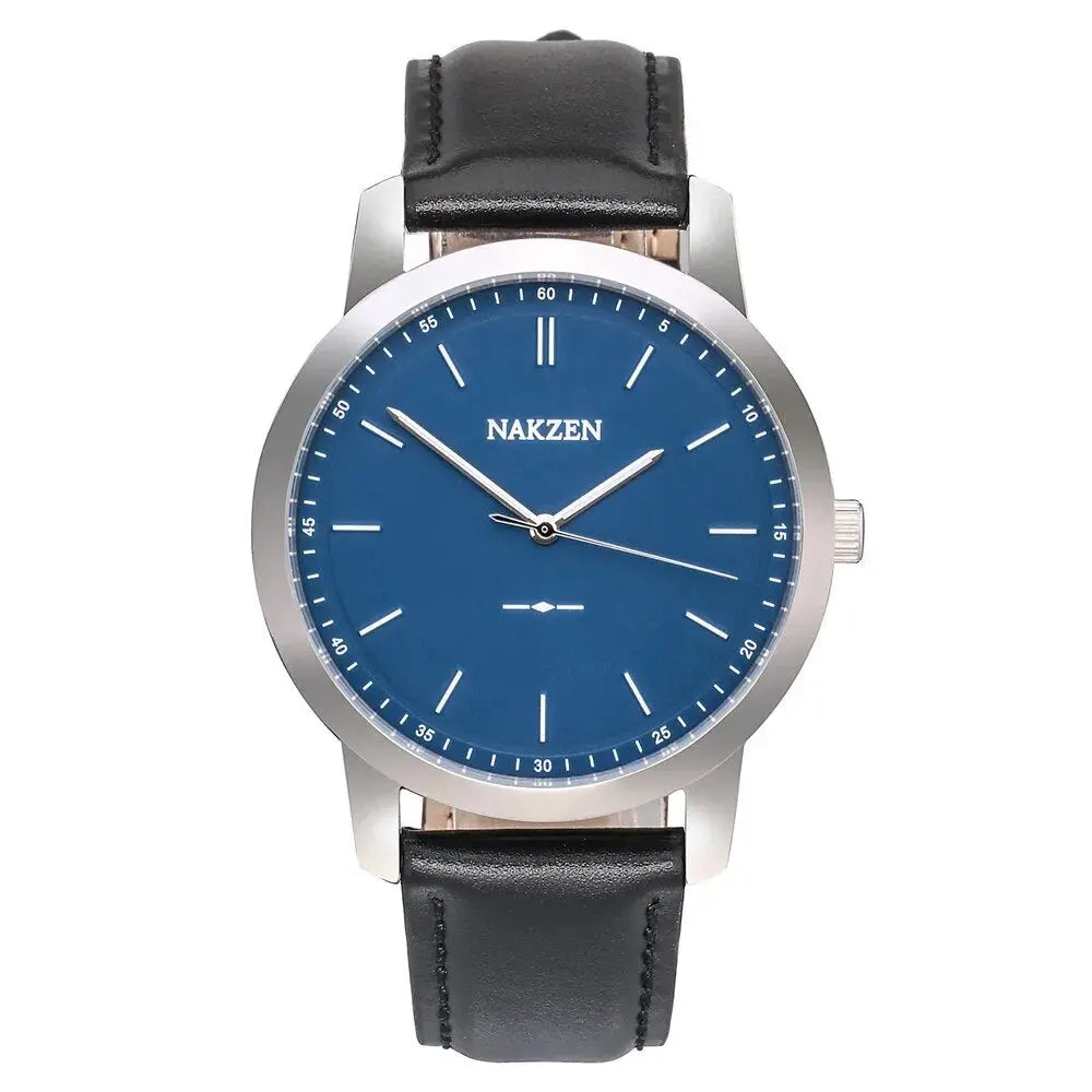 NAKZEN Fashion Male Quartz Watches Leather Watchband Business Wrist watch Waterproof Sport Men Watch Clock Relogio Masculino-7