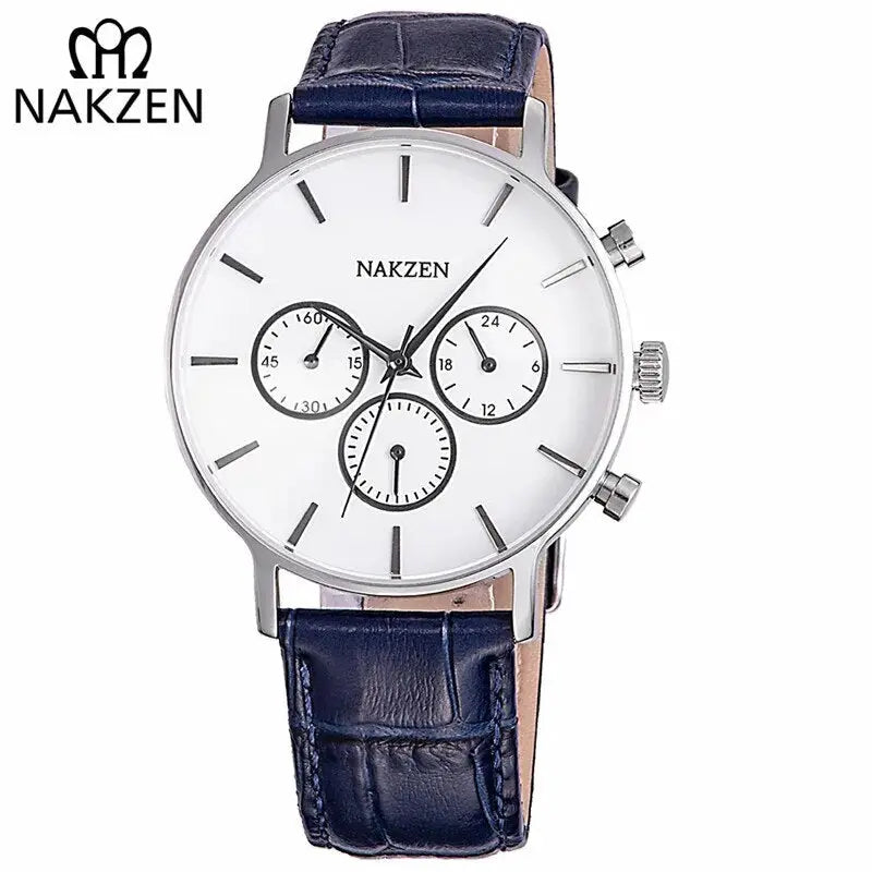 NAKZEN Men Fashion Sport Quartz Simple Clock Business Mens Watches Top Brand Luxury Waterproof Wrist Watch Relogio Masculino-0