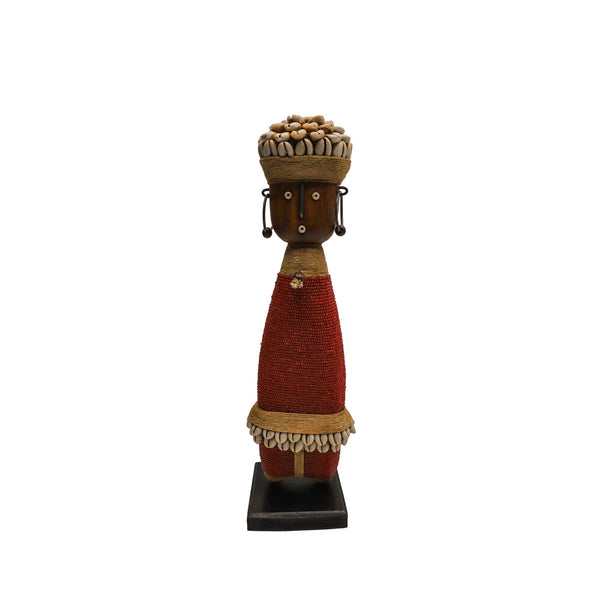 Beaded Namji Doll 29 Red-0