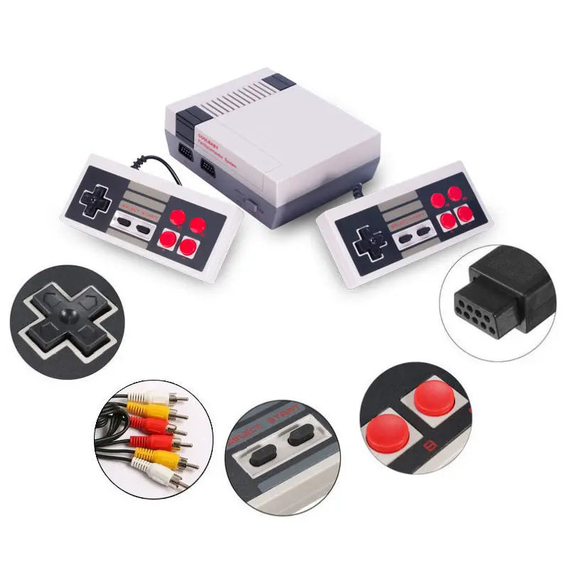 NES620 all-in-one TV game console two-player red and white 8-bit NES620 home use - Memoriex 