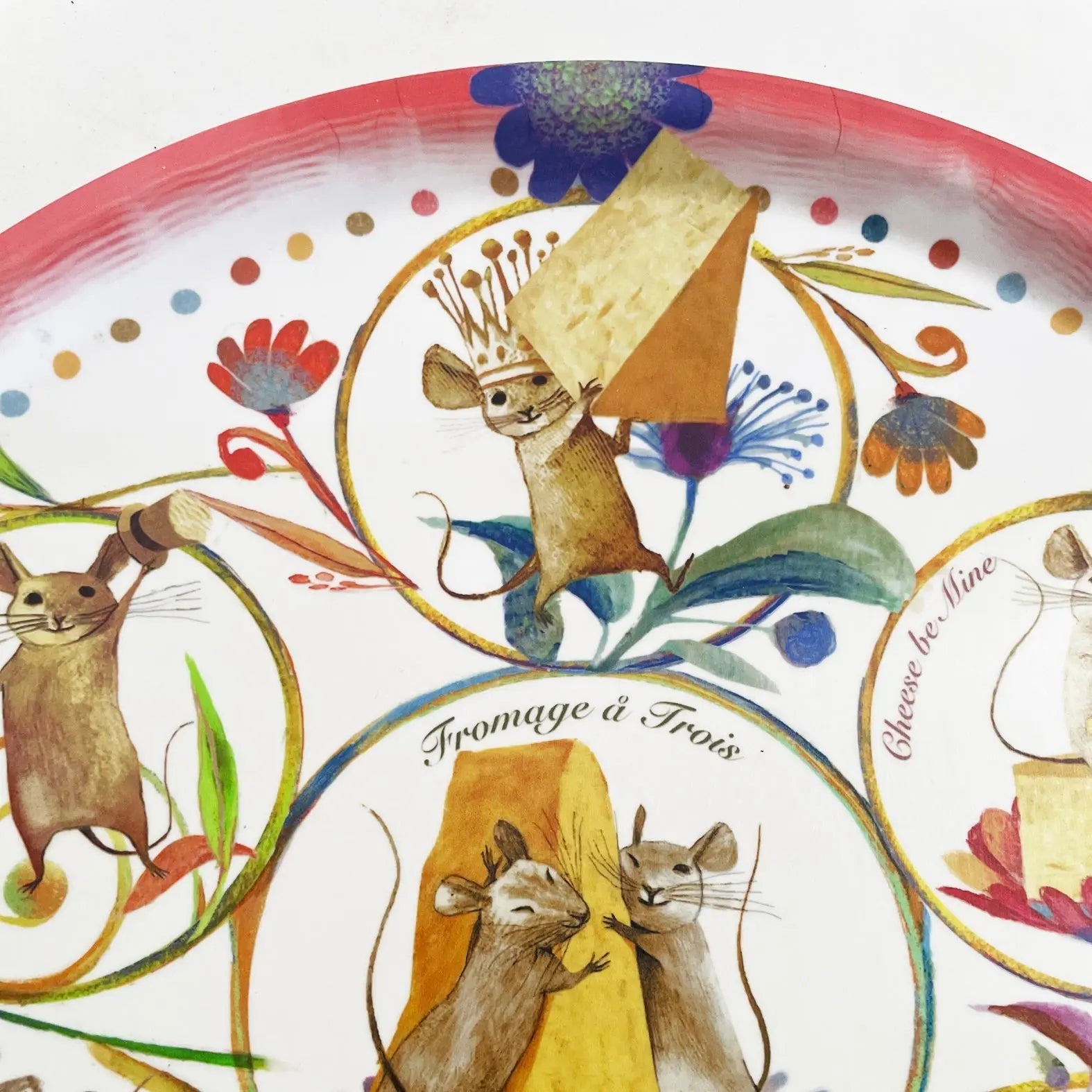 NEW - Cheese Positivity Circular Serving Tray-1