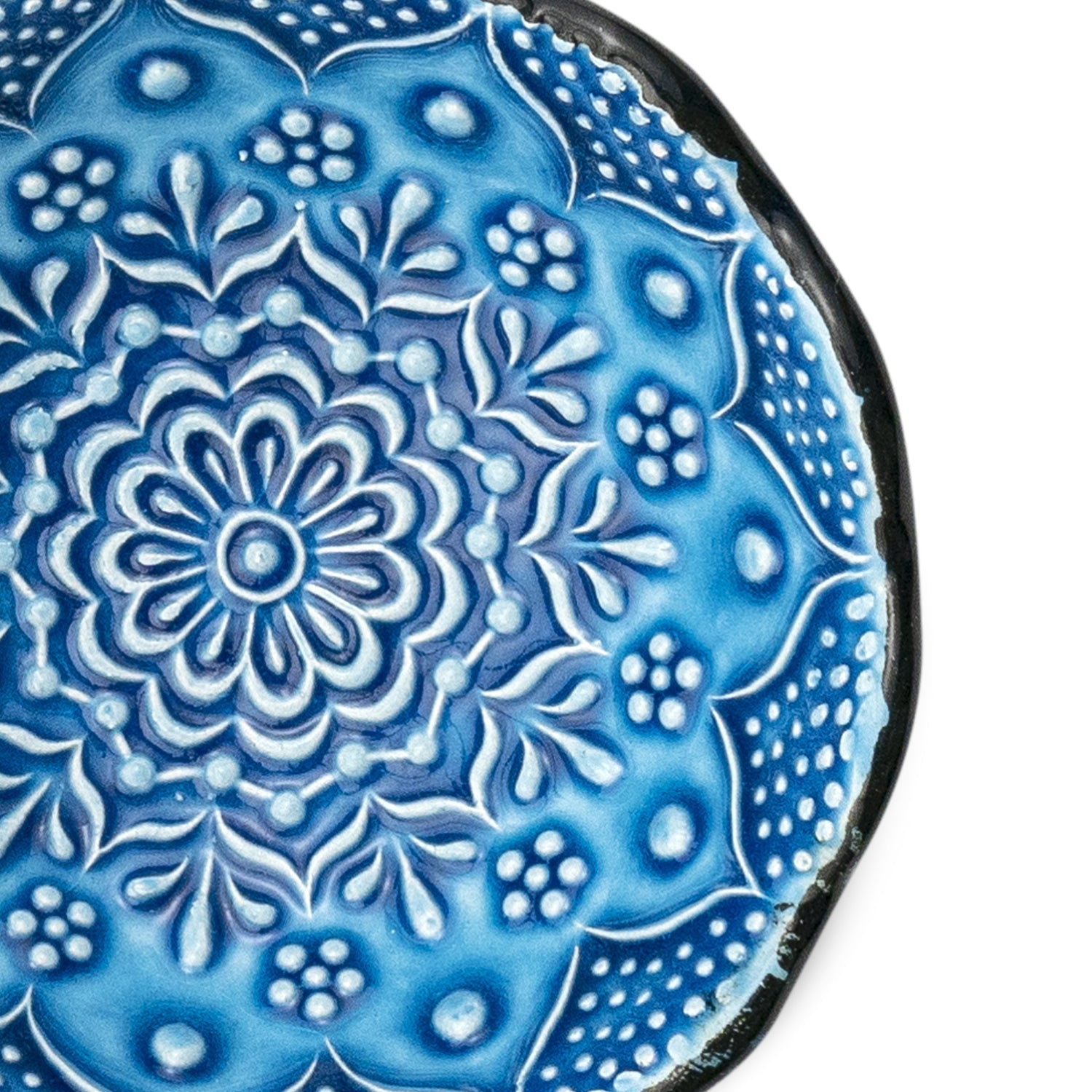 Handmade Ceramic Bowl Ocean Blue 8cm-3