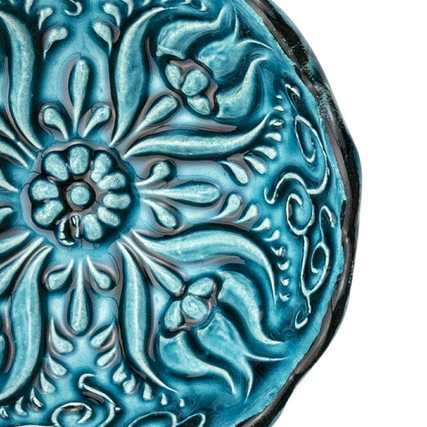 Ceramic Dip Bowl – Iznik, Turquoise – 8cm-3