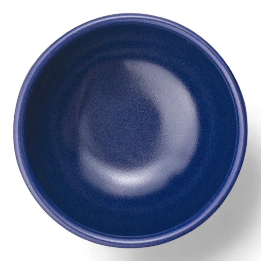 Ceramic Snack&Dip Bowl Matrix Blue 8cm-1