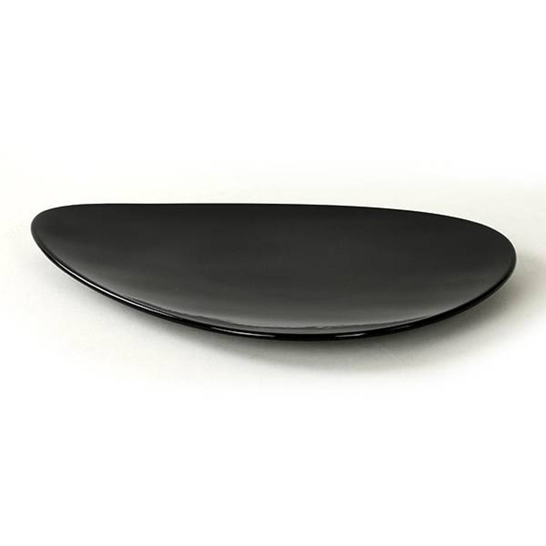 Ceramic Serving Plate&Platter Black Pearl Black 23cm-0