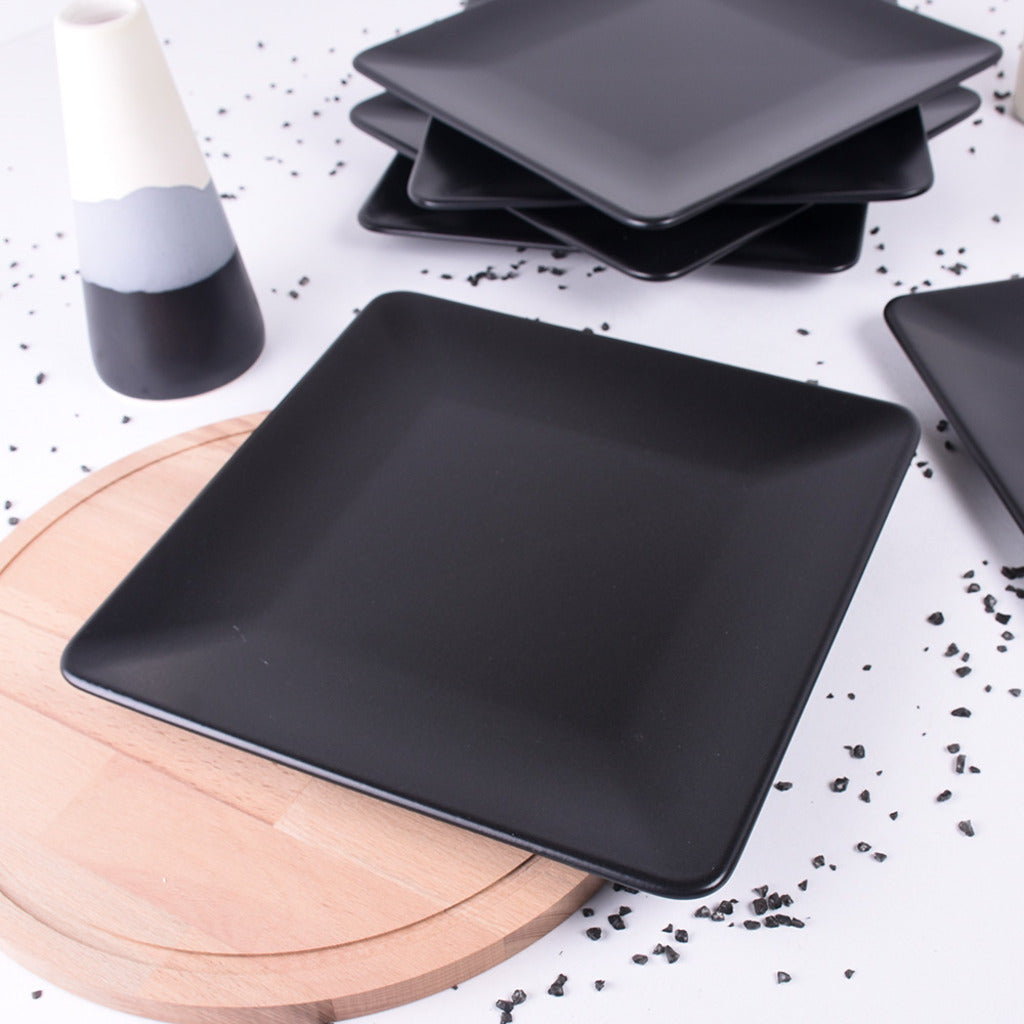 Ceramic Serving Plate&Platter Black Pearl Black 25cm-1