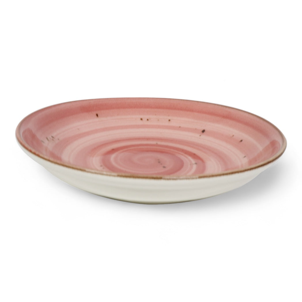 Porcelain Pasta Plates Pebble Pink 21cm-1