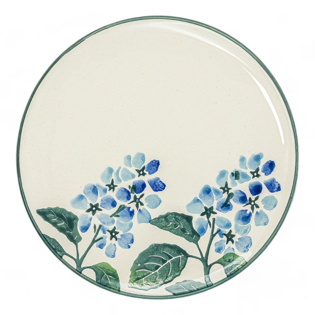 Ceramic Side Plate Nature Floral Blue 20cm-0