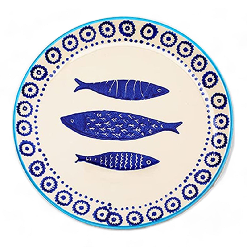 Ceramic Serving Plate&Platter Nature Fish Big Fish 26cm-0