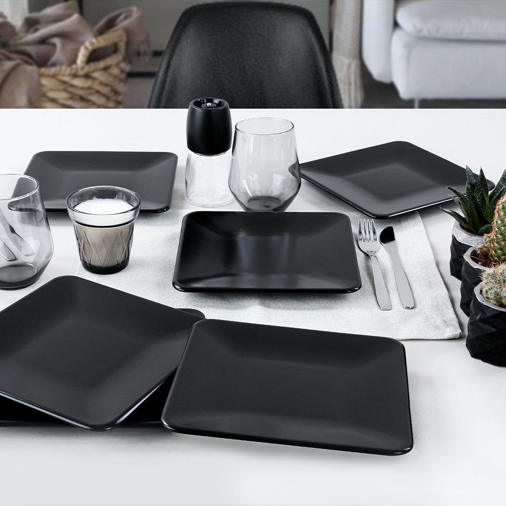 Ceramic Side Plate Black Pearl Black 20cm-3