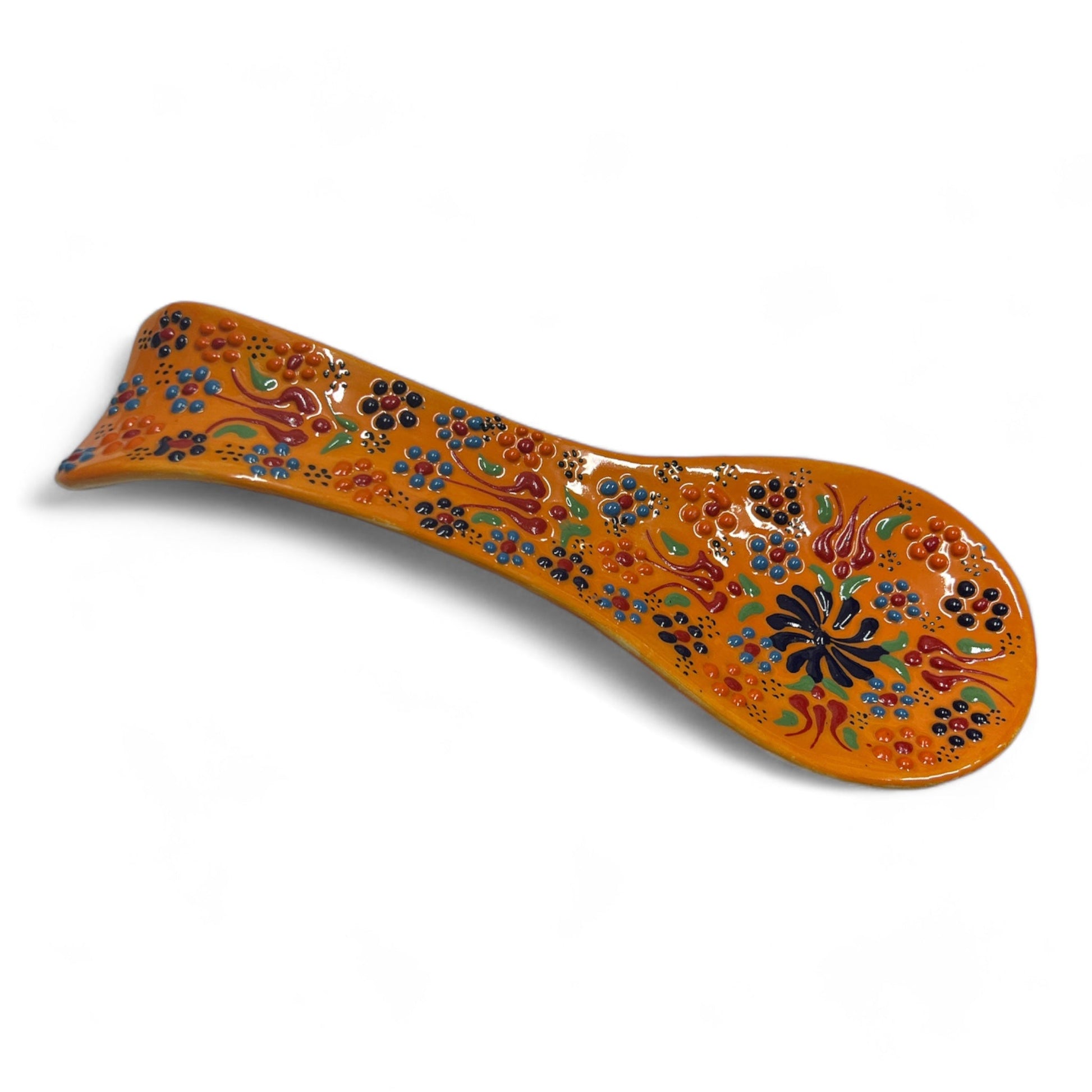 Ceramic Spoon Rest Tulip Orange 24cm-0