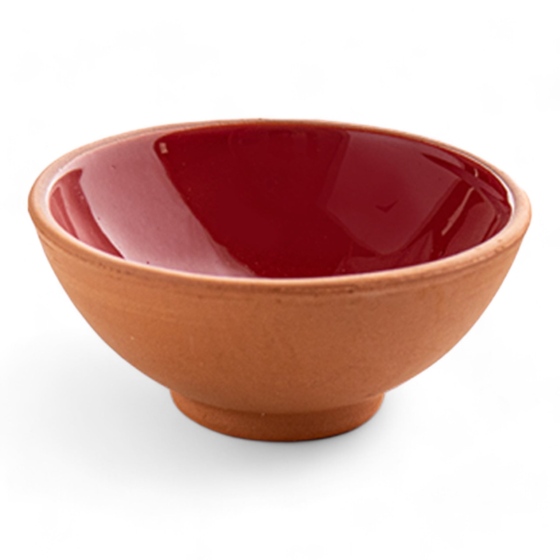 Handmade Ceramic Bowl Moroccan Red 8cm-0