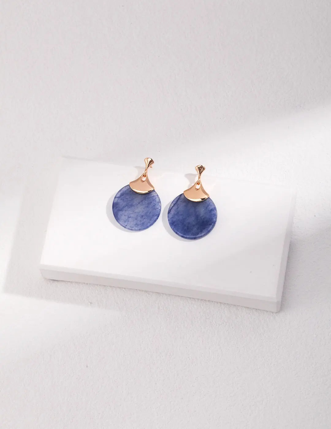 Natural Blue Aventurine Earrings-0