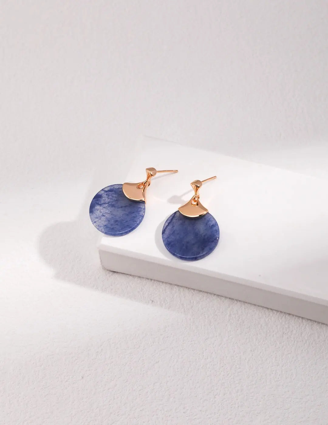 Natural Blue Aventurine Earrings-1