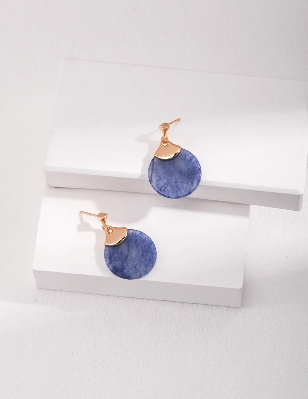 Natural Blue Aventurine Earrings-2