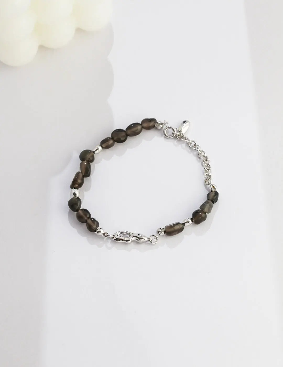 Natural Element Obsidian Stone Bracelet-1