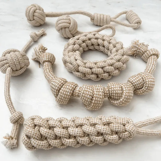 Natural Hemp Rope Dog Toys – by Furry Tails - Memoriex