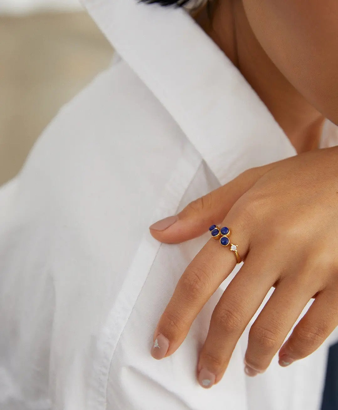 Natural Lapis Lazuli Ring-3