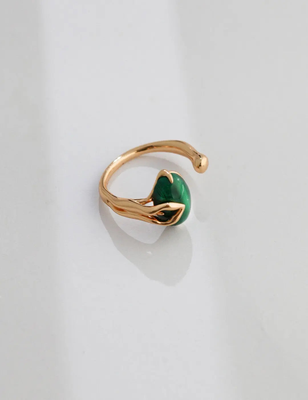 Natural Malachite Open Ring - Memoriex