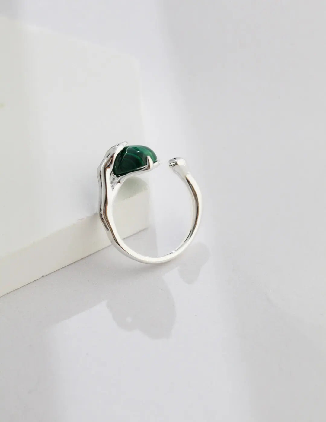 Natural Malachite Open Ring - Memoriex