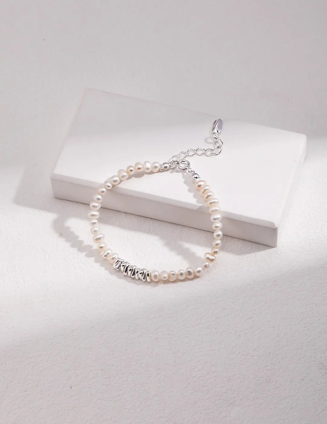 Natural Pearl Beaded Bracelet - Memoriex