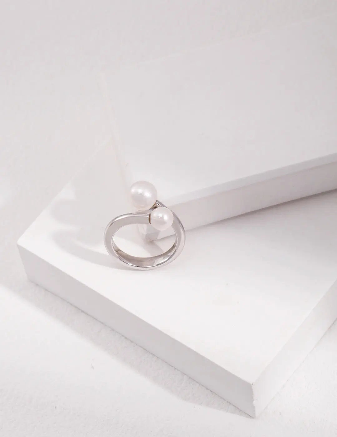 Natural Pearl Open Ring-2