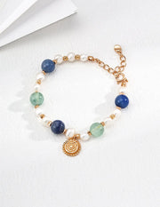 Natural Pearl & Fluorite Bracelet-0