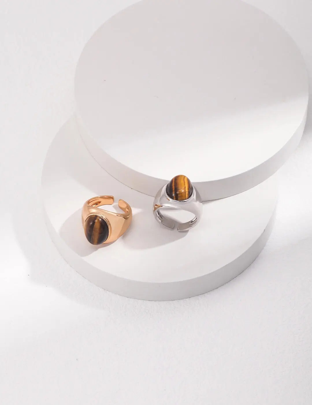 Natural Tiger's Eye Stone Ring-1