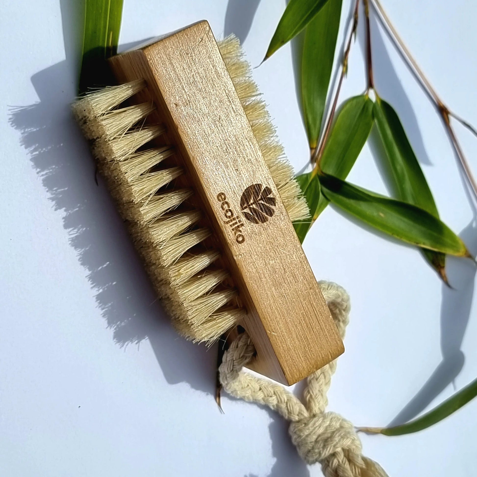 Natural Wooden Nail Brush | Sustainable Bamboo Nail Beauty Brush with Plant Based Bristles-2