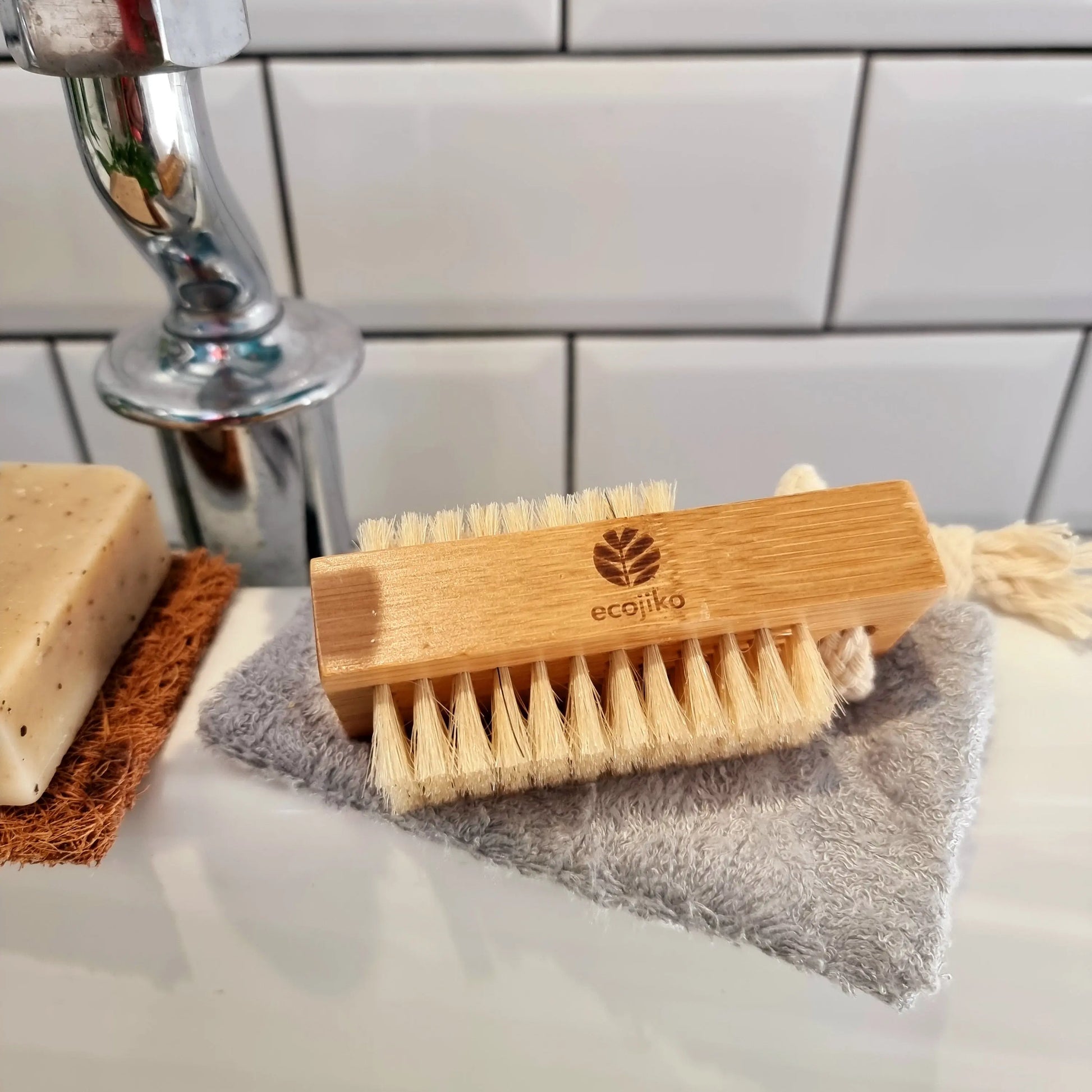 Natural Wooden Nail Brush | Sustainable Bamboo Nail Beauty Brush with Plant Based Bristles-4