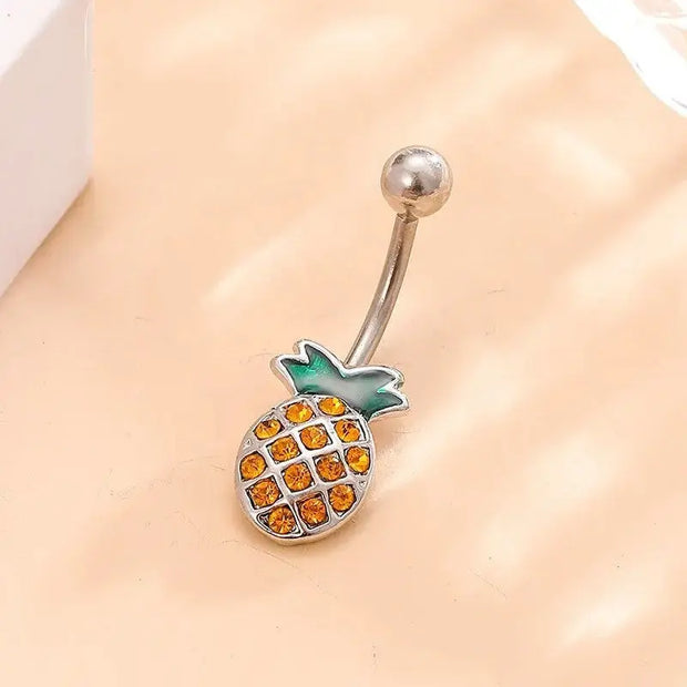 Navel Ring Creative Bat Bee Navel Buckle Navel Ring Body Piercing Jewelry - Memoriex 