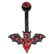 Navel Ring Creative Bat Bee Navel Buckle Navel Ring Body Piercing Jewelry - Memoriex 