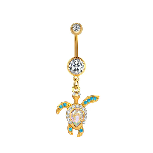 Navel Ring Creative Bat Bee Navel Buckle Navel Ring Body Piercing Jewelry - Memoriex 