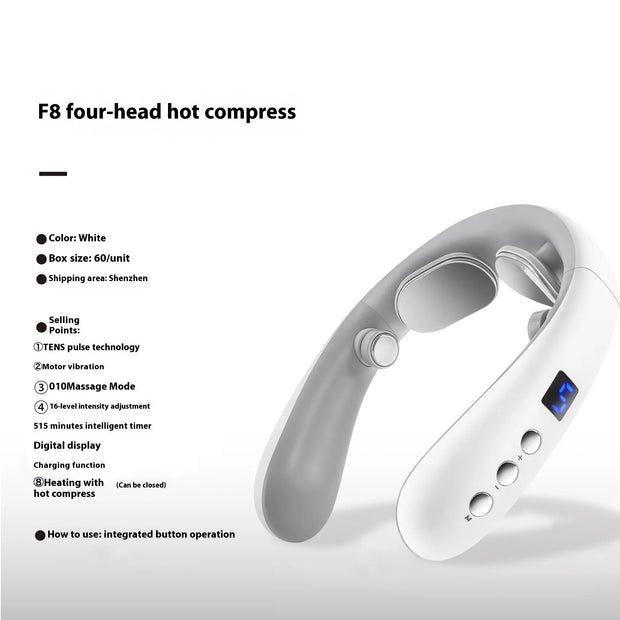 Neck Massager Hot Compress Shoulder And Neck Massager - Memoriex 