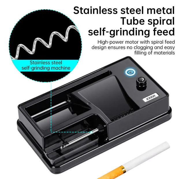 New 3-in-1 Auto Cigarette Rolling Machine – Electric, Smart Sensing, 6.5/8mm Tubes. - Memoriex 