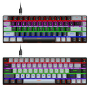 New 68 key RGB luminous esports game with blue and red axis mechanical keyboard laptop MAC 60% - Memoriex 