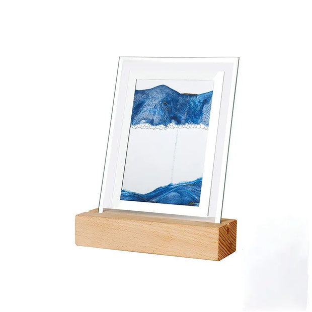 New And Strange Quicksand Painting Night Light 3D Hourglass Painting Decoration Home Gift Bedside Atmosphere Sand Painting Led Table Lamp - Memoriex 